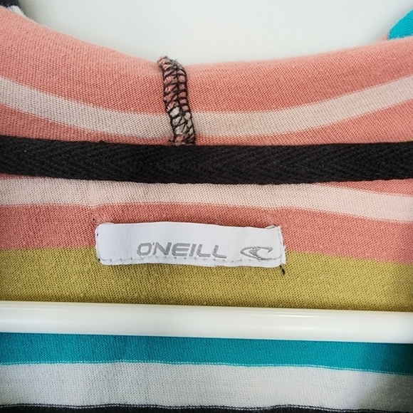 O'neill Striped hooded Long sleeve t-shirt size small - Picture 5 of 5